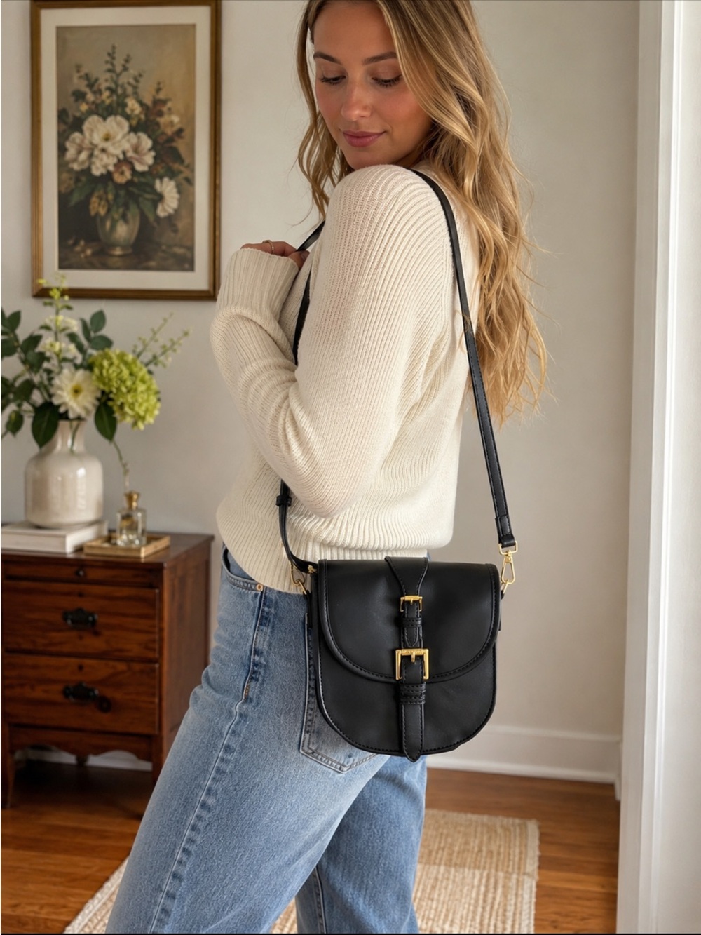 Isaac Mizrahi "Jane" crossbody camera bag
